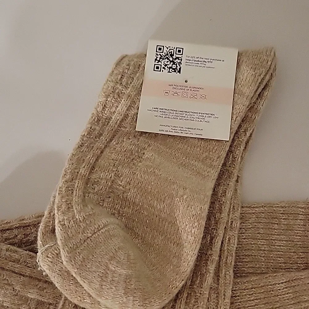 Pudus Over The Knee Sweater Socks NWT